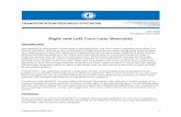 Right and Left Turn Lane Warrants › research › TRS › 2014 › TRS1406.pdf · 2014-06-11 · Turn Lane Guidance and Federal Highway Administration’s (FHWA) ... identifying