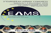 EAMS hq · 2018-07-29 · 3rd EAC 2016, why would you come? We have just arrived back from Euroanaesthesia 2016 in London. The Pre-Congress Course on current concepts in airway management
