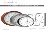 Installation Manual V5 - Sapling Clocks...SALG-6DS-12R-2 (WOOD clock, 2.4 GHz) Please note that STANDARD ABS clocks may use either the movement shown on the left or the one shown on