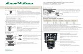 LG-3 Mini-Paw® Impact Sprinkler Instructions Aspersor de ...€¦ · Aspersor de impacto Mini-Paw® Arroseur Impact Mini-Paw® Di˜user Screw Tornillo difusor Vis de di˜usion Install