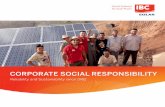 CORPORATE SOCIAL RESPONSIBILITY€¦ · These values also have a significant impact on our Corporate Social Responsibility. Ethics/Morals We respect human beings, the environment