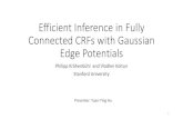 Efficient Inference in Fully Connected CRFs with Gaussian ...swoh.web.engr.illinois.edu › ... › fall2016_slide15.pdf · CRF for Image Segmentation •Pairwise term 𝜓𝑝 ,