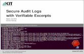 Secure Audit Logs with Veriﬁable Excerpts › fileadmin › User › Hartung › ... · Images: CC-0 by dagobert83, ClkerFreeVectorImages, mireyaqh, sheikh tuhin What is Secure