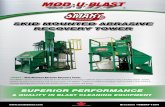 SKID MOUNTED ABRASIVE RECOVERY TOWER · 2019-03-12 · MANUFACTURED IN CANADA Brochure #SMART-1804 SKID MOUNTED ABRASIVE RECOVERY TOWER “SMART ™” Skid Mounted Abrasive Recovery
