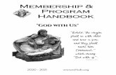 Membership & Program Handbook...charitable opportunities, financial planning, Order-wide news, and membership events. Programs & Events – Members will be eligible to participate