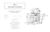 AVL HOME LOOM - AVL Looms Loom Manual (pre CD3).pdf · Page 2-2 LOOM SET-UP 1.) Remove the loom from the shipping box by opening the flaps at either end of the box. Slide the entire