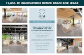 11,434 SF INNOVATION OFFICE SPACE FOR LEASE - LPC Boston · 2020-05-14 · 11,434 SF INNOVATION OFFICE SPACE FOR LEASE 899 Congress Street, Boston NEW CONSTRUCTION ADAPTABLE FOR THE