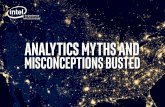 Analytics Myths Infographic - インテル...analytics can help you solve them. Myth tRuth Learn more “We have a lot of data but analytics doesn’t work.” It will – you just