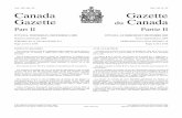 Vol. 143, No. 25 Vol. 143, no Canada Gazette du Canada · 2009-12-21 · Vol. 143, No. 25 Vol. 143, no 25 Canada Gazette Gazette du Canada Part II Partie II OTTAWA, WEDNESDAY, DECEMBER
