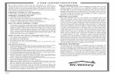 5 YEAR LEATHER PROTECTION - RC Willey - Furniture ... Year Leather Protection Plan.pdfduring normal RESIDENTIAL use, representing a failure of the Leather furniture protection product,
