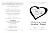 Christ Our Hope Anglican Church - WordPress.com...28 Christ our Hope Anglican Church A parish of the Anglican Church in North America (REC) Diocese of the Central States The Rt. Rev.