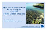 15 - Epic Lake Restoration-Lake Apopka and … Lake...Lake Apopka In the Good ‘Ol Days • Crystal clear water from rainfall and Apopka spring • Clear water allows enough sunlight