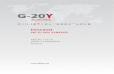 PROGRAM OF G-20Y SUMMITActivities: rama Kishore Erukulla, hindustan Aeronautics limited, Chief manager, India, rolf T. Pasel, Atos International, Senior Vice President Global Solutions,
