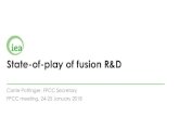State-of-play of fusion R&D · State-of-play of fusion R&D Carrie Pottinger, FPCC Secretary FPCC meeting, 24-25 January 2018
