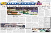 ˘ ˇˆ - The Pioneer · Certificate (NOC) for fire clear-ance of 30 hotels. ... ing in Jhansi later in the day, the PM again did not name ... 1 Bhopal: % ˜ ...