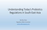 Understanding Today’s Probiotics Regulations in South East ... · - Probiotics helps to suppress/fight against harmful bacteria in the digestive system, thereby helping to maintain