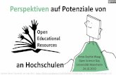 Perspektiven auf Potenziale von - UB Mannheim: …...2019/10/04  · Ressources U.a. Einführung in Open Science (Publication, Access, etc.) U.a. Lizensierungs-formen und Rechte an