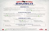 BRUNCH - Shady Rest · 2019-06-24 · breakfast bunwich 9.97 | fresh lettuce, tomatoes, honey cured bacon, fried egg, and mayonnaise, served on a portofino brioche bun with hand cut