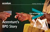 Accenture’s BPO Story · Outsourcing Finance and Accounting BPO Navitaire HR BPO Utilities BPO Learning BPO Insurance BPO Procurement BPO ... has successfully implemented BPO across