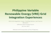 Renewable Energy Integration Study...2015/06/05  · Renewable Energy (VRE) Grid Integration Experiences VRE Grid Integration: Issues, Enabling Policies, and Finance Measures ADB Asia