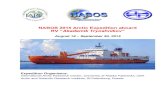 NABOS 2015 Arctic Expedition aboard RV …...NABOS 2015 Arctic Expedition aboard RV “Akademik Tryoshnikov” August 18 – September 30, 2015 Expedition Organizers: International
