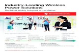 Industry-Leading Wireless Power Solutions...• Automatic adaptor detection enables wired or wireless charging • 5V, 7V, and Li-Ion battery charger options Qi-Compliant Receiver