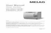 User Manual - Frank's Hospital Workshop · 2018-05-27 · Foreword Thank you for deciding to buy this Pro Class MELAG steam sterilizer. This User Manual describes both the steam sterilizers