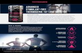 ADVANCED STIMULANT-FREE THERMOGENIC FAT LOSS … · 2018-07-24 · ADVANCED STIMULANT-FREE THERMOGENIC FAT LOSS CATALYST* 60 SERVINGS PER CONTAINER Other Ingredients: Gelatin (Capsule),