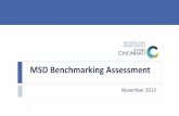 MSD Benchmarking Assessment...AWWA and WRF Utility management guidance document SAM-GAP WERF Asset management online tool Sustainable Infrastructure Management Program Learning Environment