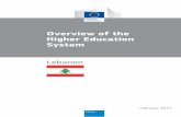 Overview of the Higher Education System · 2017-03-10 · The higher education system in Lebanon . Table of Contents ... Greek Catholic, 6.5% other Christian), Druze 5.6%, and other