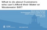 Environmental Finance Center - What to do about Customers who … · 2017-08-03 · Environmental Finance Center at UNC. GAWP Annual Conference 2017. Savannah, GA. 07/17/17. 2 ...