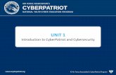 AIR FORCE ASSOCIATION’S CYBERPATRIOT 1 - Introduction to CyberPatriot and Cybersecurity...SECTION 1 CyberPatriot –National Youth Cyber Defense Competition. ... –Employees that