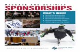 Sponsorship overview Sponsorship calendar …...April 5–8, 2018 Vail, CO adaptivespirit.com WHAT’S INSIDE Sponsorship overview Sponsorship calendar Sponsor commitment form Sponsor