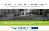 Built Cultural Heritage · 1 day ago · European Commission is supporting peer learning for local, regional and national policy makers on the re-use of heritage buildings. Horizon