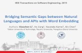 Bridging Semantic Gaps between Natural Languages and APIs ...oscar-lab.org/people/~xcli/supplement/wuhan_18_slide.pdf · Bridging Semantic Gaps between Natural Languages and APIs