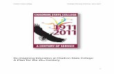 Re-imagining Education at Chadron State College: A Plan for the 21st Century · 2012-02-03 · Century . Chadron State College Strategic Planning Initiatives, 2011-2014 2 ... make