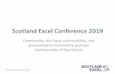 Scotland Excel Conference 2019 · sector that makes it less innovative than the private sector” (Mazzucato 2015, 211). •Stable(-ish!) resource bases and scale – capacity to