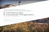 P Prevention and Control Program Community Cessation Programs · 2017-11-07 · 2013 Community Cessation Programs final re P ort Eight community-based cessation programs, based in