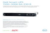 Dell Smart-UPS 1500–3000 ВА 230 В · 2018-05-02 · Габаритная глубина (мм) 439 544 457 683 Масса нетто (кг) 18,86 48,8 28,64 44,28 Соответствие