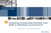 Installing PostgreSQL/PostGIS and QGIS in …...Installing PostgreSQL/PostGIS and QGIS in Windows environment Marco Negretti – marco.negretti@polimi.it 23/12/2011 2 Index Installing