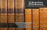 Charles Dickens - Stolen Books · 2017-12-20 · Charles Dickens A Selection of First Editions BuddenBrooks 21 Pleasant Street, On the Courtyard Newburyport, MA. 01950, USA Boston
