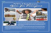 NY's Outdoors: Open for Everyone€¦ · for exploring our natural environment are as varied as the makeup of our state. By providing a glimpse at what New Yorkers from diverse communities