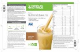 Formula 1 Nutritional shake mix - Herbalife · Formula 1 Nutritional shake mix Sostituto del pasto per il controllo del peso • 25 vitamine e minerali • Ad alto contenuto di proteine
