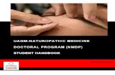 UAGM-NATUROPATHIC MEDICINE DOCTORAL PROGRAM (NMDP) · 2019-02-05 · doctoral degrees. The institution student body is diverse and comes mostly from the surrounding communities with