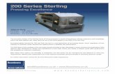 200 Series Sterling - Desmet Ballestra...Case Hardened, Gold Star or Hard Faced materials the assembly can be manufactured to meet your specific processing requirements and provide