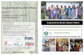 Acknowledgments Cooperatives Build a Better Maine...Ahri Tallon, Intern at Cooperative Development Institute Thank you to these organizations for their major support: We believe that