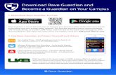 UAB Rave Guardian Flyer Instructions-2015-08-18 · 1. Download Rave Guardian for Free 1. Download Rave Guardian for free 2. Use Rave Guardian to Protect Yourself and Others Set a