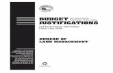 BUDGETDepartment of the Interior The United States ... · request includes $193.6 million for the Land Resources activity, which provides for integrated management of public land