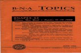 B·N·A TOPICSbnaps.org/hhl/Topics/BNA Topics, Vol. 9, No. 6... · MAIN EVENTS: Thursday eve.~t. 16th- Family Outing. Friday-Oct. 17th-Ladiea Program includes trip to the Com inif