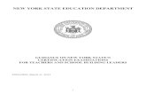 NEW YORK STATE EDUCATION DEPARTMENT...new york state education department . guidance on new york state’s . certification examinations . for teachers and school building leaders .